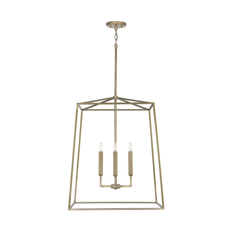 Capital Lighting 537643AD Thea Four Light Foyer Pendant, Aged Brass Alternate Image 2.jpg
