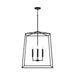 Capital Lighting 537643MB Thea Four Light Foyer Pendant, Matte Black Alternate Image 2.jpg