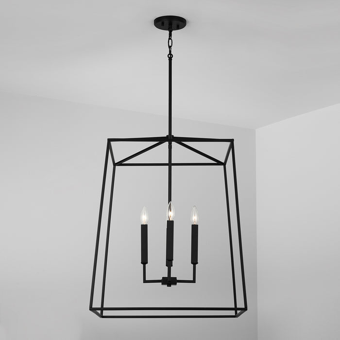 Capital Lighting 537643MB Thea Four Light Foyer Pendant, Matte Black Alternate Image 3.jpg