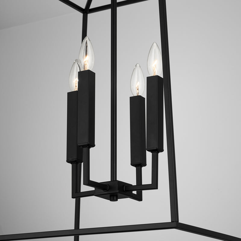Capital Lighting 537643MB Thea Four Light Foyer Pendant, Matte Black Alternate Image 4.jpg