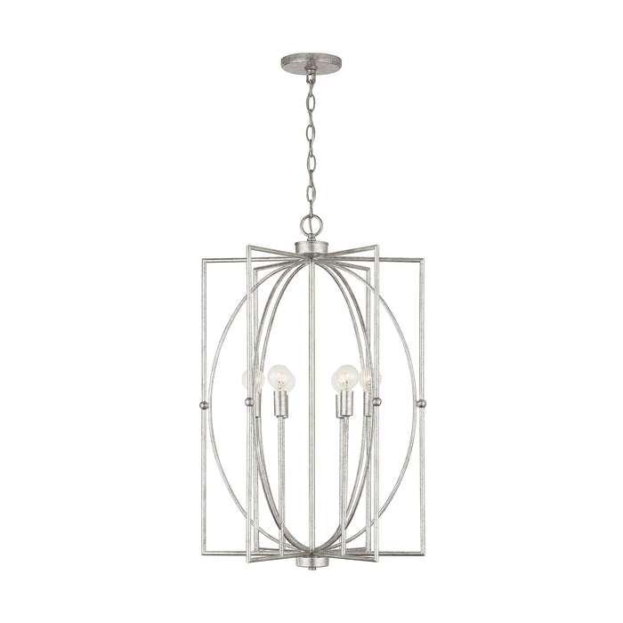 Capital Lighting 537961AS Oran Six Light Foyer Pendant, Antique Silver Alternate Image 2.jpg