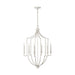 Capital Lighting 538561WW Demi Six Light Foyer Pendant, Winter White Alternate Image.jpg