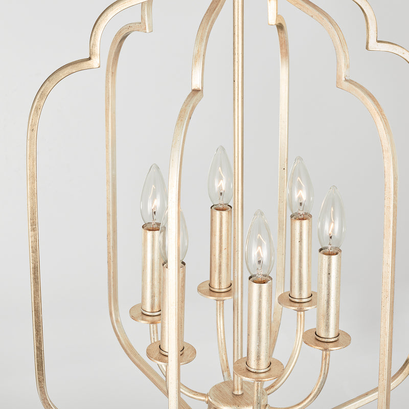 Capital Lighting 538761WG Ophelia Six Light Foyer Pendant, Winter Gold Alternate Image 4.jpg