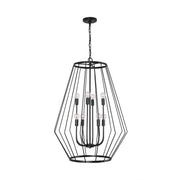 Capital Lighting 538881MB Corey Eight Light Foyer Pendant, Matte Black Alternate Image.jpg