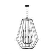 Capital Lighting 538881MB Corey Eight Light Foyer Pendant, Matte Black Alternate Image 2.jpg