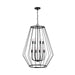 Capital Lighting 538881MB Corey Eight Light Foyer Pendant, Matte Black Alternate Image 2.jpg