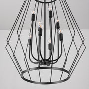Capital Lighting 538881MB Corey Eight Light Foyer Pendant, Matte Black Alternate Image 4.jpg