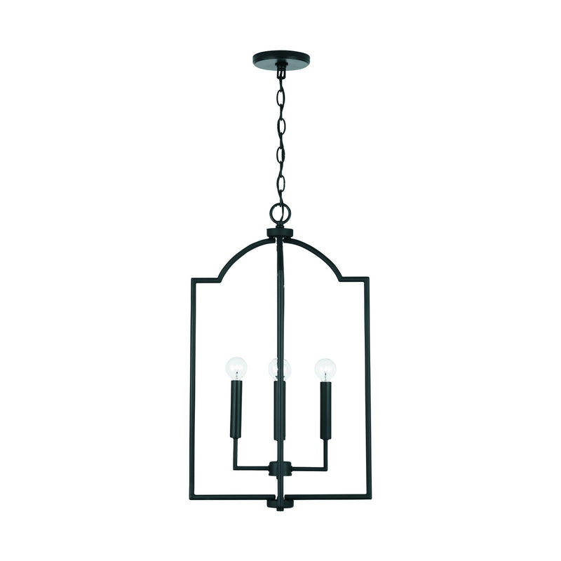 Capital Lighting 539341MB Carter Four Light Foyer Pendant, Matte Black Alternate Image 2.jpg