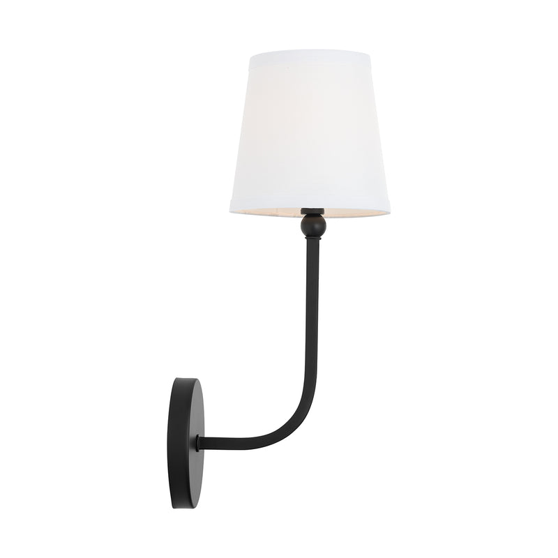 Capital Lighting 619311MB-674 Dawson One Light Wall Sconce, Matte Black Alternate Image 3.jpg
