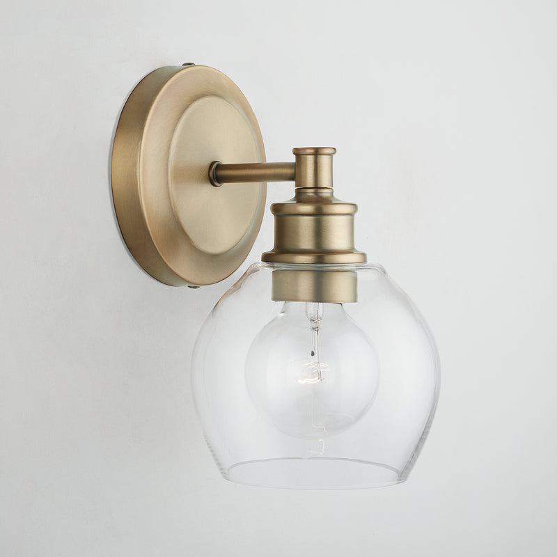 Capital Lighting 621111AD-426 Mid Century One Light Wall Sconce, Aged Brass Alternate Image 4.jpg