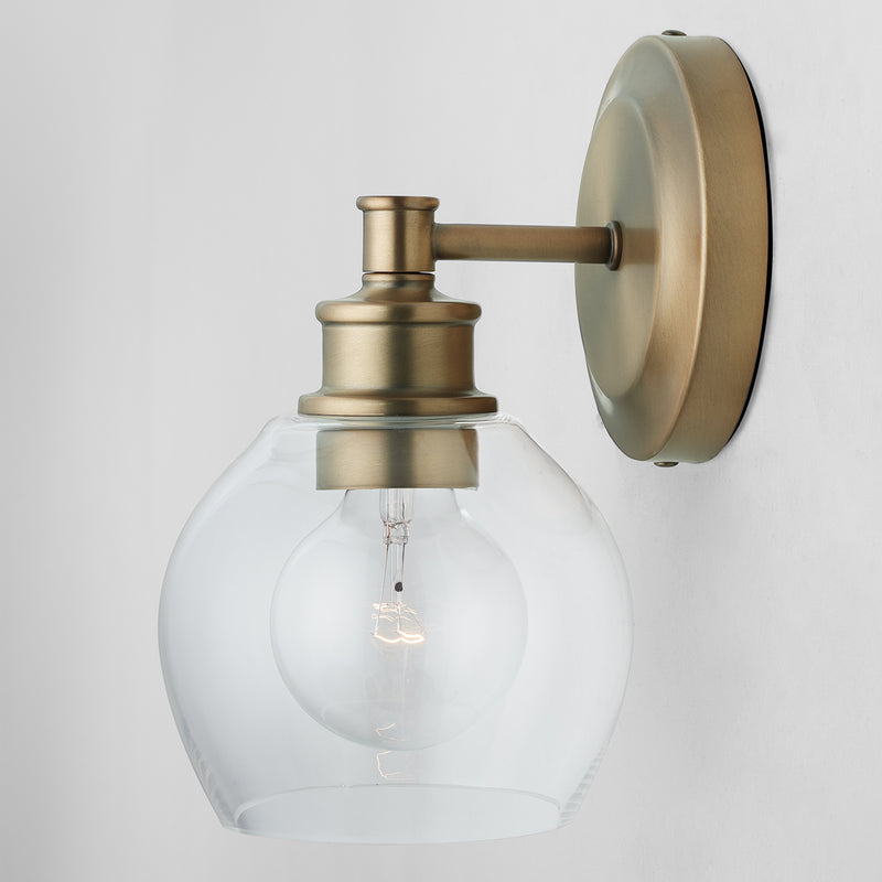 Capital Lighting 621111AD-426 Mid Century One Light Wall Sconce, Aged Brass Alternate Image.jpg