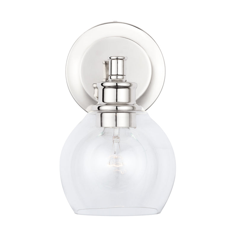 Capital Lighting 621111PN-426 Mid Century One Light Wall Sconce, Polished Nickel Alternate Image 2.jpg