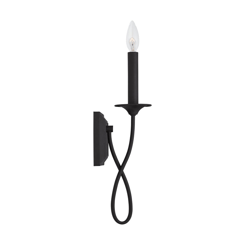 Capital Lighting 637211BI Vincent One Light Wall Sconce, Black Iron Alternate Image 3.jpg