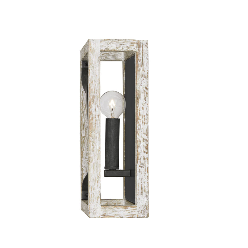 Capital Lighting 640411WN Remi One Light Wall Sconce, Brushed White Wash and Nordic Iron Alternate Image 3.jpg