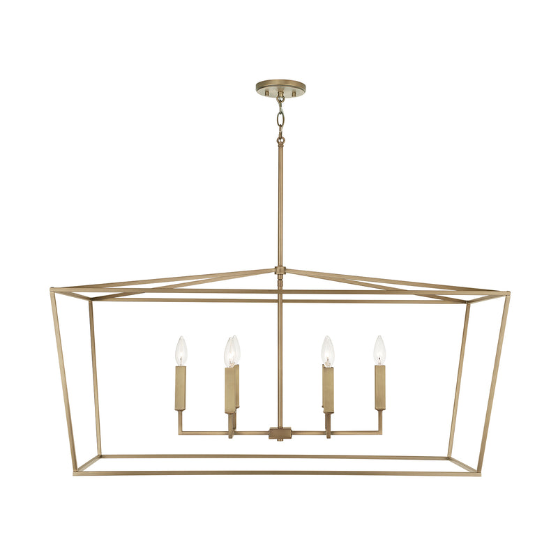 Capital Lighting 837661AD Thea Six Light Island Pendant, Aged Brass Alternate Image.jpg