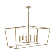 Capital Lighting 837661AD Thea Six Light Island Pendant, Aged Brass Alternate Image 2.jpg
