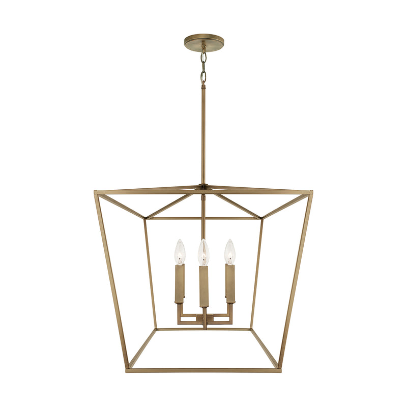 Capital Lighting 837661AD Thea Six Light Island Pendant, Aged Brass Alternate Image 3.jpg