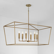 Capital Lighting 837661AD Thea Six Light Island Pendant, Aged Brass Alternate Image 4.jpg