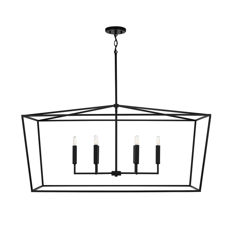 Capital Lighting 837661MB Thea Six Light Island Pendant, Matte Black Alternate Image.jpg