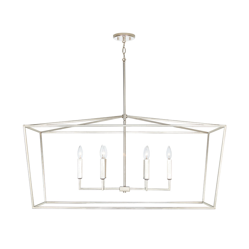 Capital Lighting 837661PN Thea Six Light Island Pendant, Polished Nickel Alternate Image.jpg
