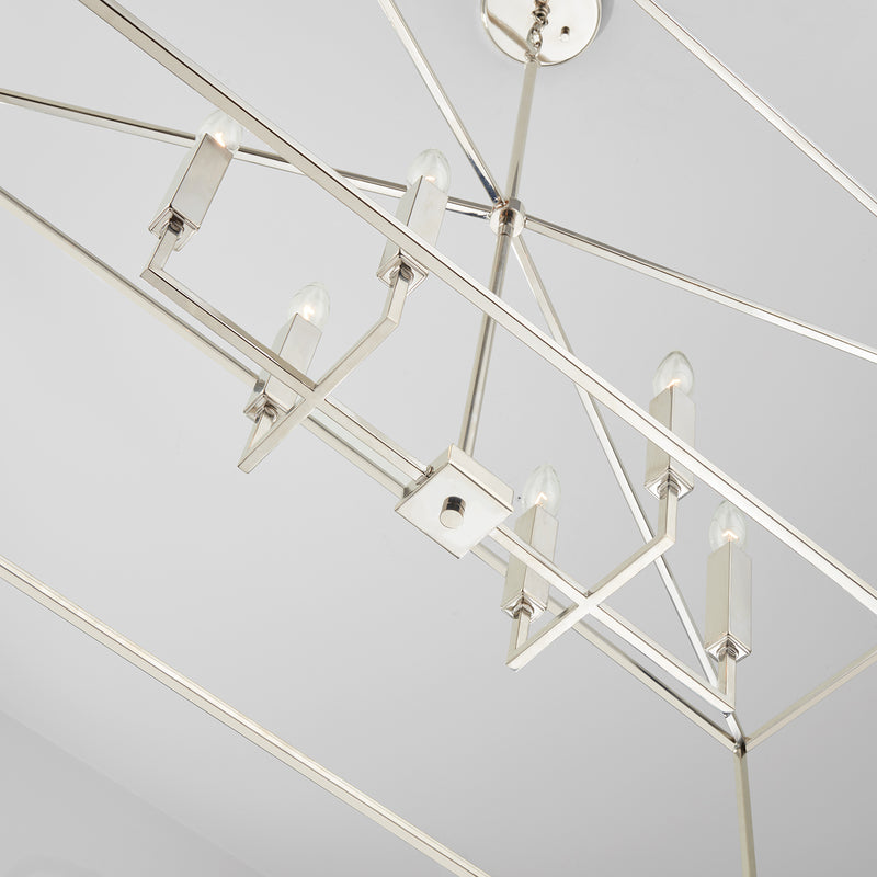 Capital Lighting 837661PN Thea Six Light Island Pendant, Polished Nickel Alternate Image.jpg