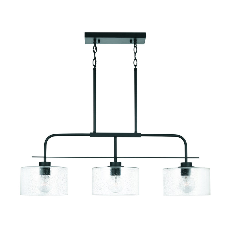 Capital Lighting 838435MB Jake Three Light Island Pendant, Matte Black Alternate Image.jpg