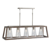 Capital Lighting 840551HN-504 Connor Five Light Island Pendant, Barnhouse and Matte Nickel Alternate Image 2.jpg