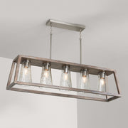 Capital Lighting 840551HN-504 Connor Five Light Island Pendant, Barnhouse and Matte Nickel Alternate Image.jpg