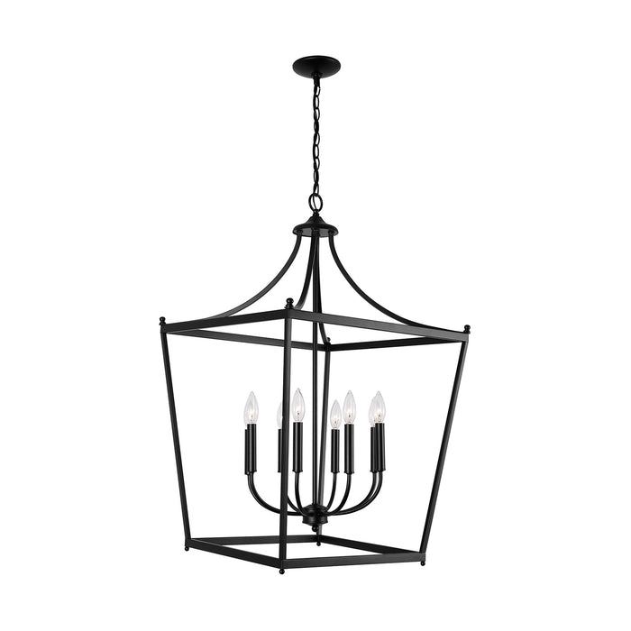 Capital Lighting 9553MB Stanton Eight Light Foyer Pendant, Matte Black Alternate Image.jpg