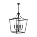 Capital Lighting 9553MB Stanton Eight Light Foyer Pendant, Matte Black Alternate Image.jpg