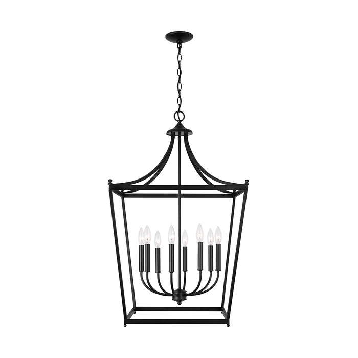 Capital Lighting 9553MB Stanton Eight Light Foyer Pendant, Matte Black Alternate Image 2.jpg