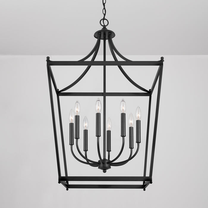 Capital Lighting 9553MB Stanton Eight Light Foyer Pendant, Matte Black Alternate Image 3.jpg