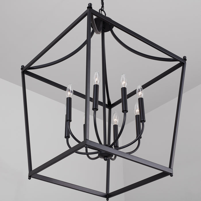 Capital Lighting 9553MB Stanton Eight Light Foyer Pendant, Matte Black Alternate Image 4.jpg