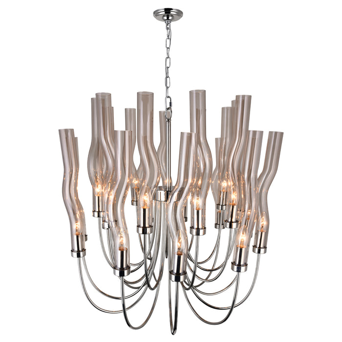 CWI Lighting 1203P29-22-613 Meduse 22 Light Chandelier, Polished Nickel Alternate Image 3.jpg