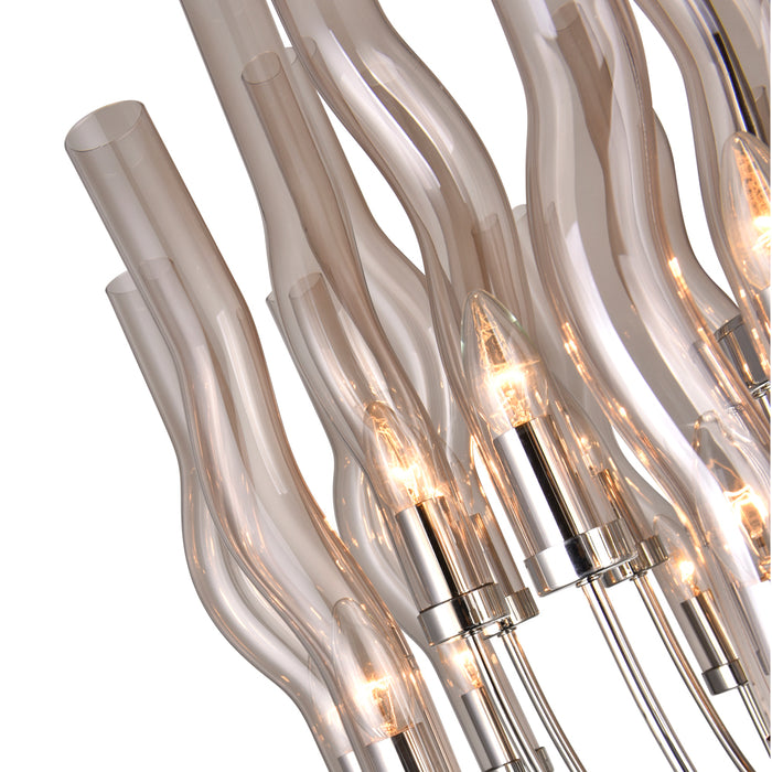 CWI Lighting 1203P29-22-613 Meduse 22 Light Chandelier, Polished Nickel Alternate Image 4.jpg