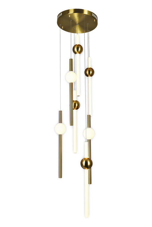 CWI Lighting 1208P20-7-625 Baton LED Pendant Brass Alt 1.jpg