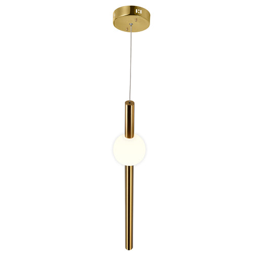 CWI Lighting 1208P6-1-625 Baton LED Mini Pendant Brass Alt 1.jpg