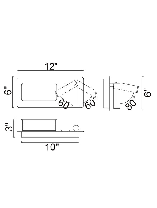 CWI Lighting 1237W12-103 Private I LED Wall Sconce Matte White Alt 1.jpg