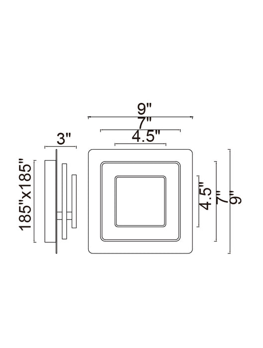 CWI Lighting 1238W9-101 Private I LED Wall Sconce Matte Black Alt 2.jpg