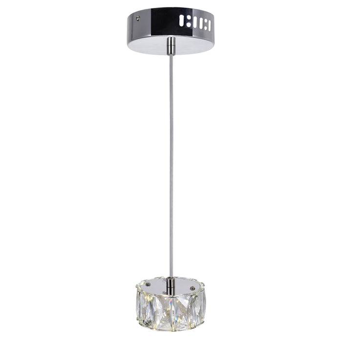 CWI Lighting 5636P4-1-601 Milan LED Mini Pendant Chrome Alt 2.jpg