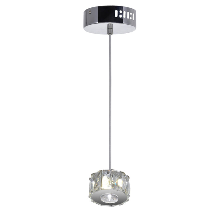 CWI Lighting 5636P4-1-601 Milan LED Mini Pendant Chrome Alt 3.jpg