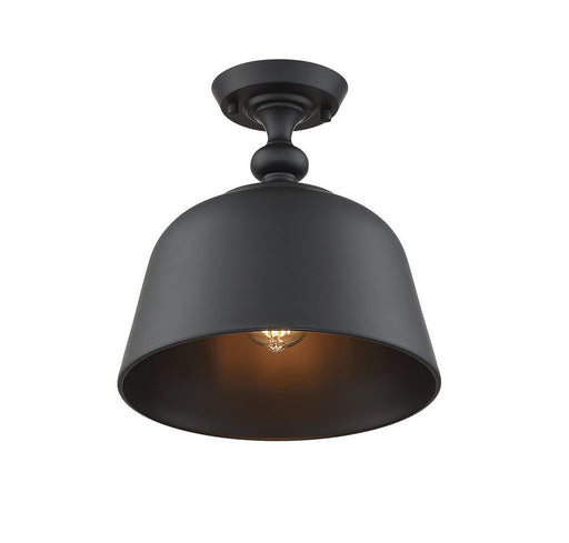 Savoy House 6-3750-1-89 One Light Semi-Flush Mount, Matte Black (2)
