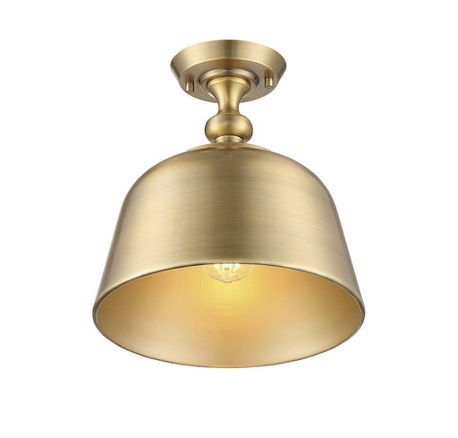 Savoy House 6-3750-1-322 One Light Semi-Flush Mount, Warm Brass (2)