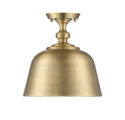 Savoy House 6-3750-1-322 One Light Semi-Flush Mount, Warm Brass (3)