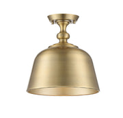 Savoy House 6-3750-1-322 One Light Semi-Flush Mount, Warm Brass (4)