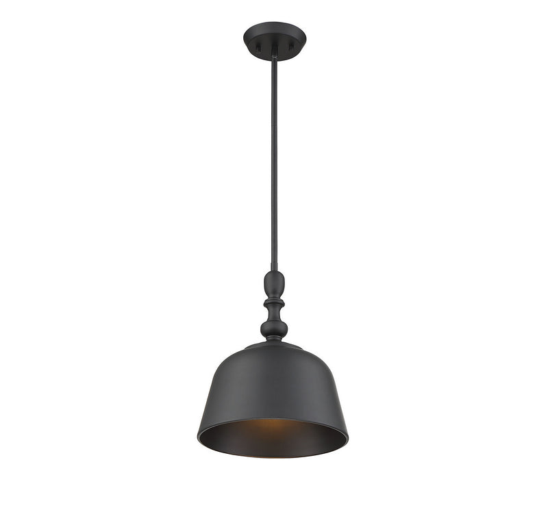 Savoy House 7-3751-1-89 One Light Pendant, Matte Black (2)