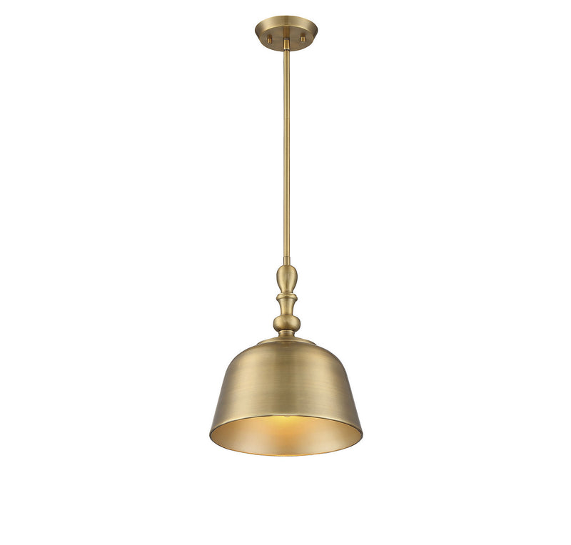 Savoy House 7-3751-1-322 One Light Pendant, Warm Brass (2)