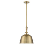 Savoy House 7-3751-1-322 One Light Pendant, Warm Brass (3)