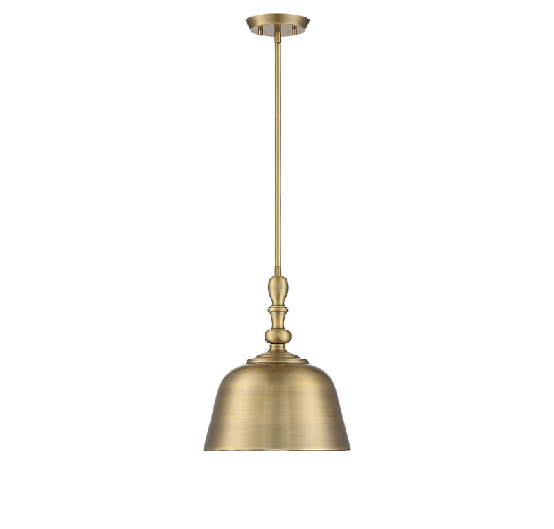 Savoy House 7-3751-1-322 One Light Pendant, Warm Brass (3)