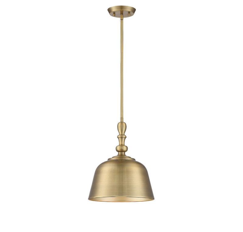 Savoy House 7-3751-1-322 One Light Pendant, Warm Brass (4)